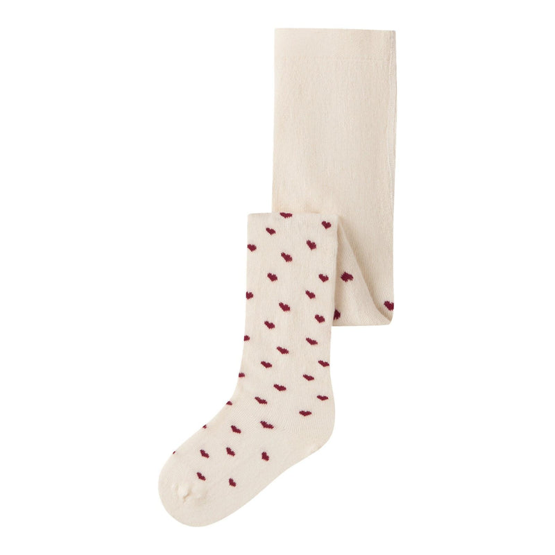 Lil'Atelier Strømpebukser REBA - Red Hearts-Strømpebukser-Lil'Atelier-Ollifant.dk