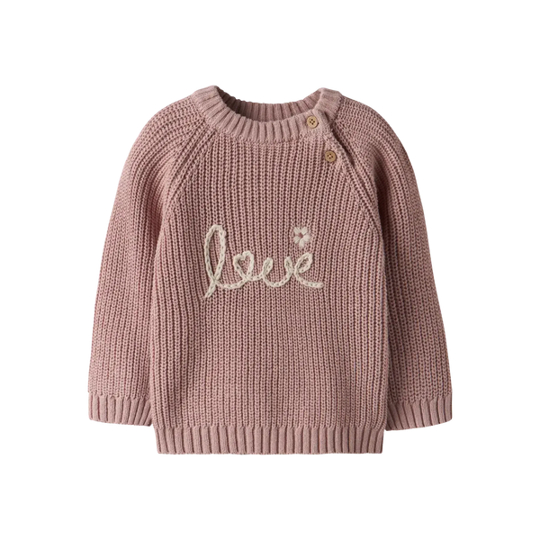 Lil'Atelier Sweater EMLEN - Misty Rose-Sweater-Name it-Ollifant.dk