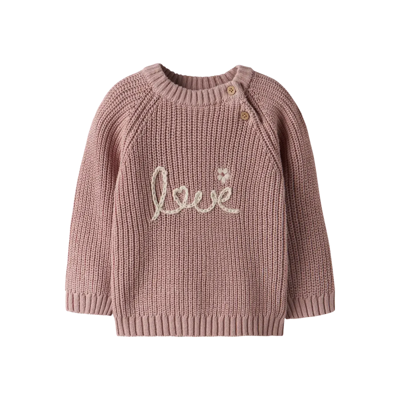 Lil'Atelier Sweater EMLEN - Misty Rose-Sweater-Name it-Ollifant.dk