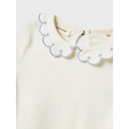 Lil'Atelier T-shirt FUNDO - Coconut Milk ZEN BLUE-t-shirt-Lil'Atelier-Ollifant.dk