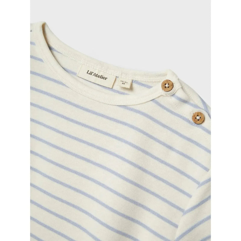 Lil'Atelier T-shirt GEO - Zen blue-t-shirt-Lil'Atelier-Ollifant.dk