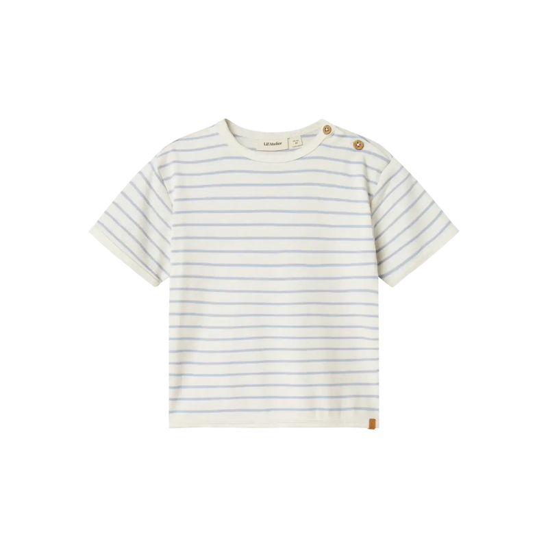 Lil'Atelier T-shirt GEO - Zen blue-t-shirt-Lil'Atelier-Ollifant.dk