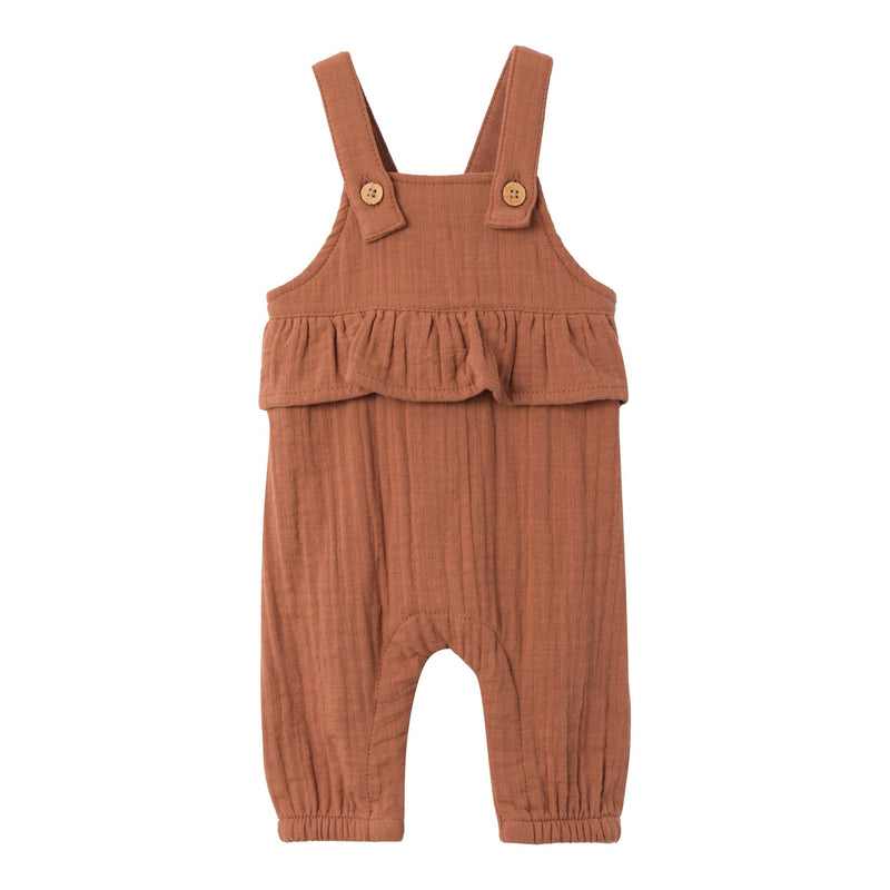 lil'atelier - TUDA LOOSE OVERALL LIL - carob brown-Bukser-Lil'Atelier-Ollifant.dk