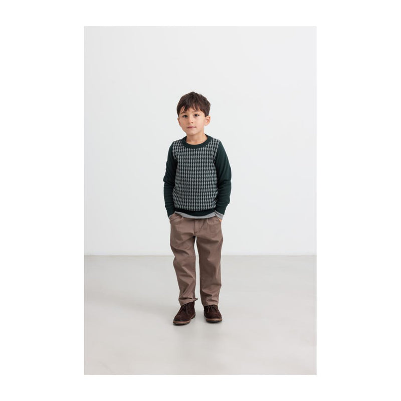 MarMar bluse TANO - Dark Leaf Pattern-Trøje-MarMar-Ollifant.dk