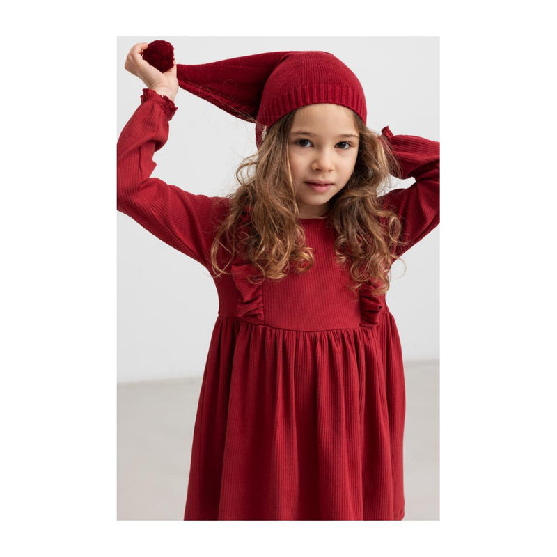 MarMar Kjole DIKTE - Hibiscus red-kjole-MarMar-Ollifant.dk