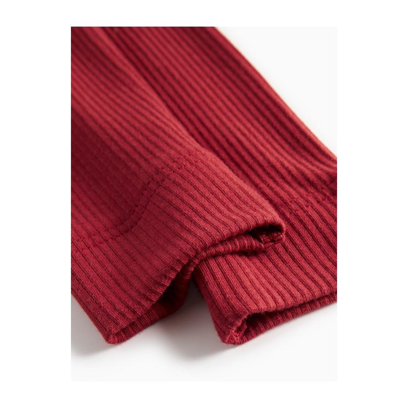 MarMar Leggings MODAL - Hibiscus red-Leggings-MarMar-Ollifant.dk