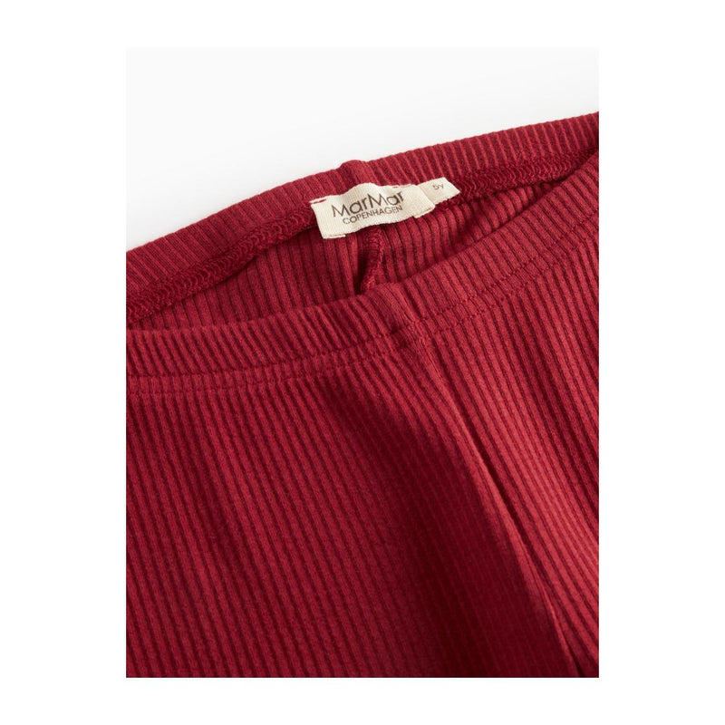 MarMar Leggings MODAL - Hibiscus red-Leggings-MarMar-Ollifant.dk