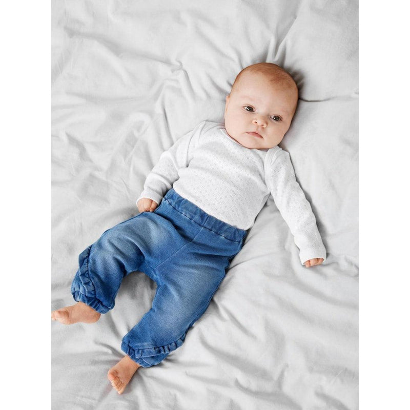 Name it Bella Shaped Jeans - Medium Blue Denim-Bukser-Name it-Ollifant.dk