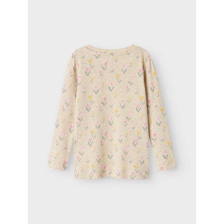 Name it Bluse FLOWERKAB - Peyote Melange-Bluser-Name it-Ollifant.dk