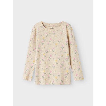 Name it Bluse FLOWERKAB - Peyote Melange-Bluser-Name it-Ollifant.dk