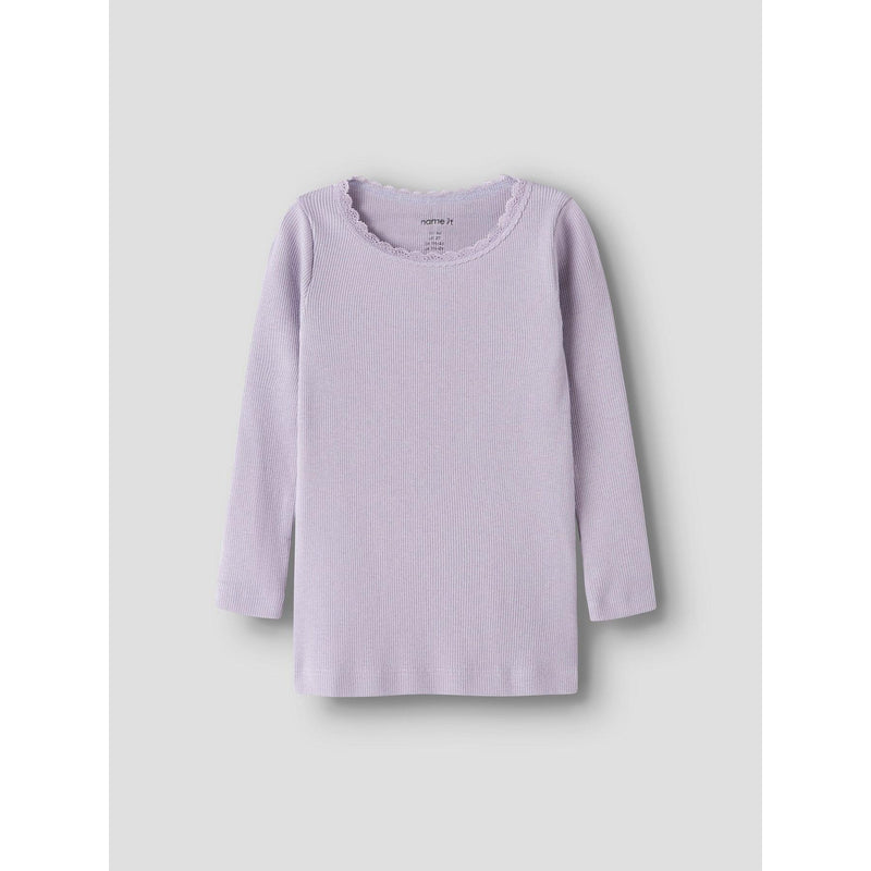 Name it Bluse KAB NOOS - Lavender Grey-Bluser-Name it-Ollifant.dk