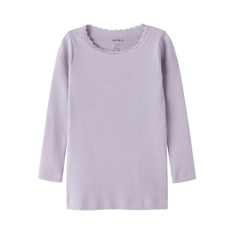Name it Bluse KAB NOOS - Lavender Grey-Bluser-Name it-Ollifant.dk