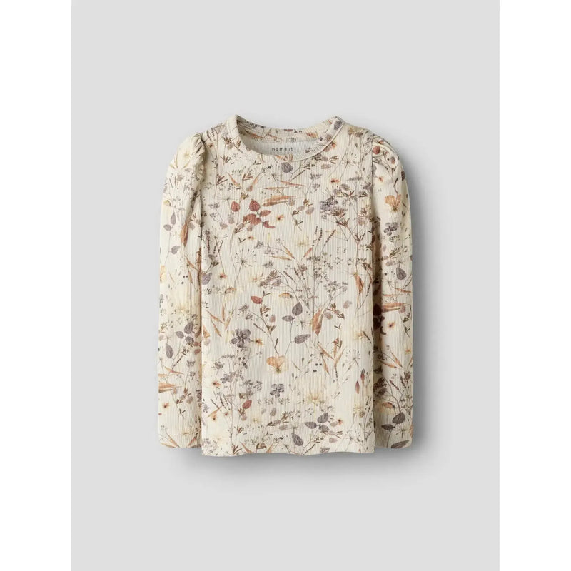 Name it Bluse NIARA - Oatmeal-Bluser-Name it-Ollifant.dk