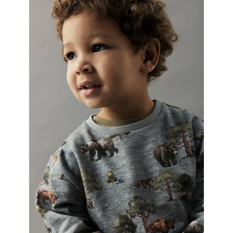 Name it Bluse OLIN - Grey Melange-bluse-Name it-Ollifant.dk
