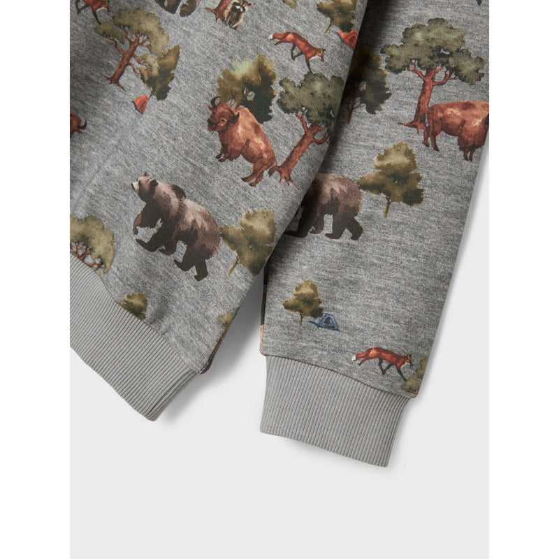Name it Bluse OLIN - Grey Melange-bluse-Name it-Ollifant.dk