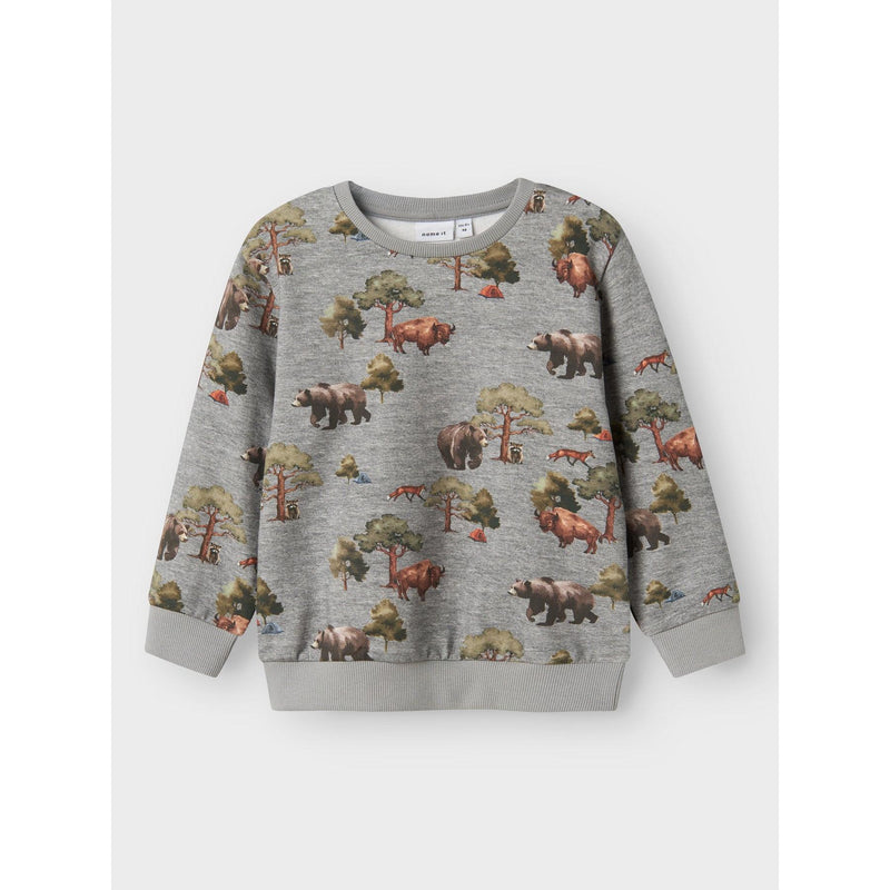 Name it Bluse OLIN - Grey Melange-bluse-Name it-Ollifant.dk