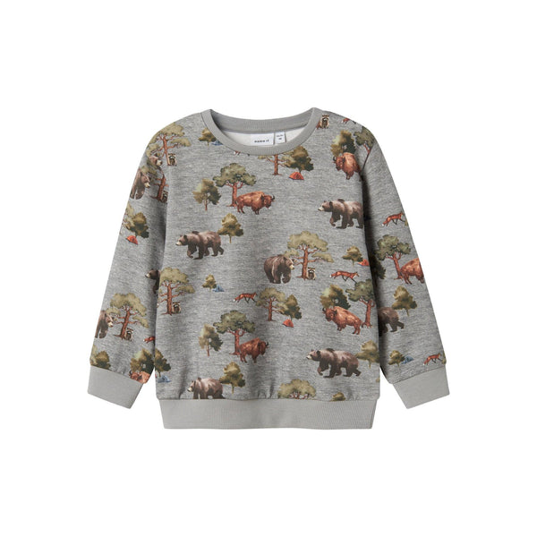 Name it Bluse OLIN - Grey Melange-bluse-Name it-Ollifant.dk