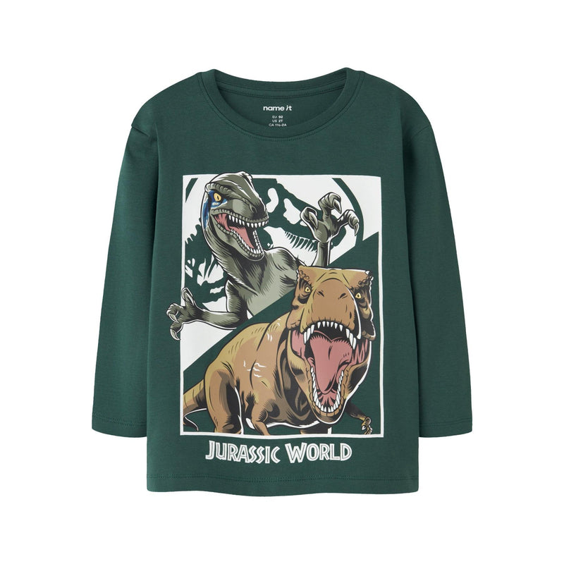Name it bluse OLLO JURASSIC - Bistro Green-bluse-Name it-Ollifant.dk