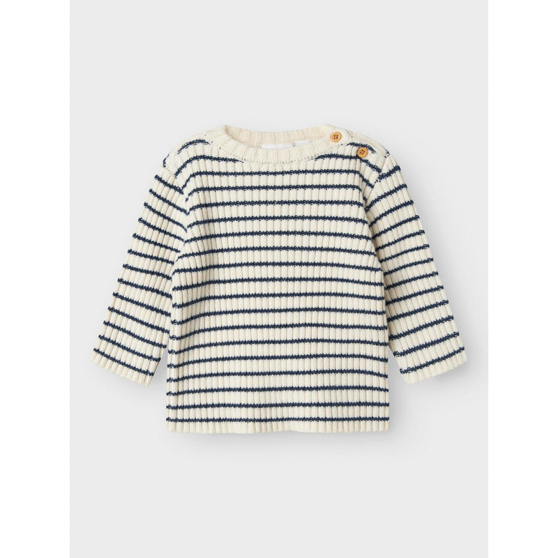 Name it Bluse OSTRIPE - Cloud Dancer-bluse-Name it-Ollifant.dk