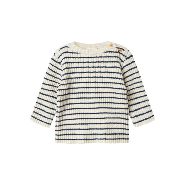 Name it Bluse OSTRIPE - Cloud Dancer-bluse-Name it-Ollifant.dk