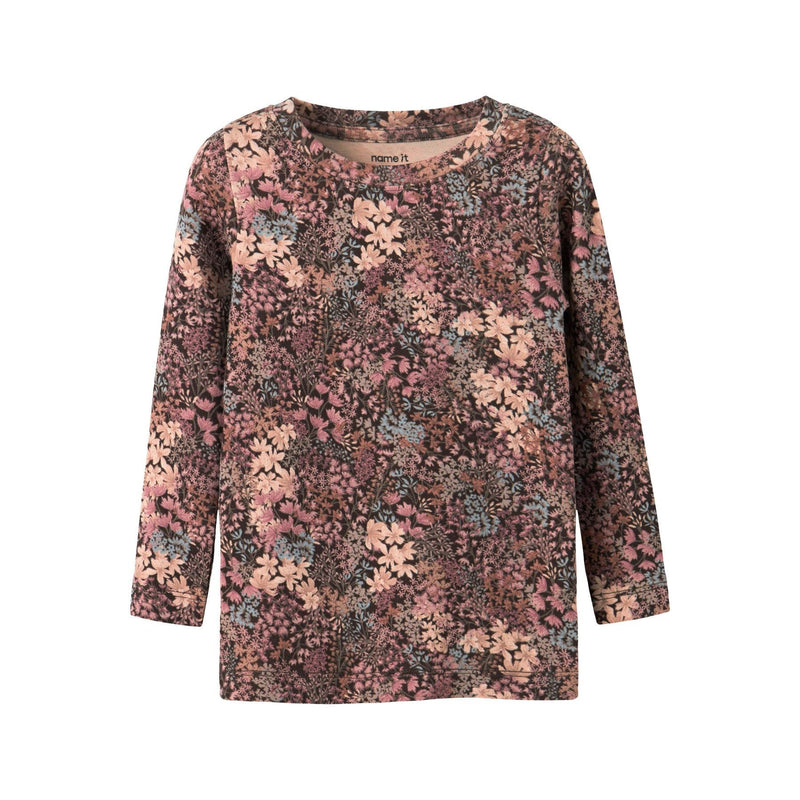 Name it bluse RESA - Chocolate Brown-bluse-Name it-Ollifant.dk