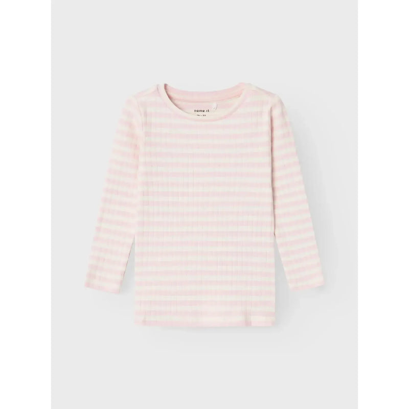 Name it Bluse SURAJA - Parfait Pink Stripes-Bluser-Name it-Ollifant.dk