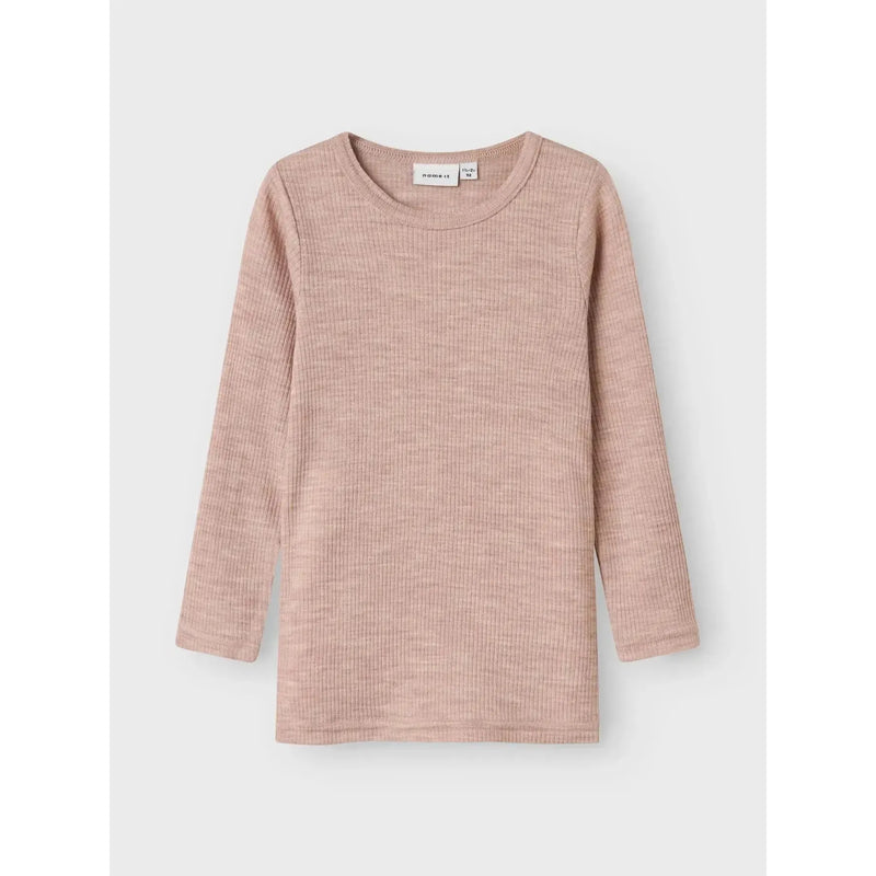 Name it bluse WAX ULD NOOS - Shadow Grey-Bluser-Name it-Ollifant.dk