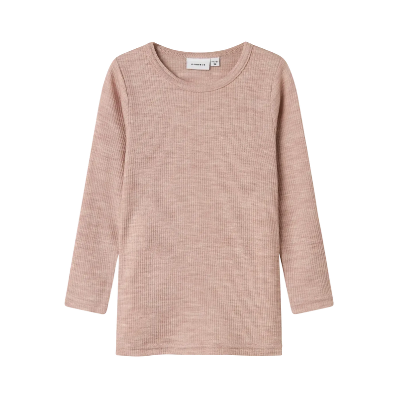 Name it bluse WAX ULD NOOS - Shadow Grey-Bluser-Name it-Ollifant.dk
