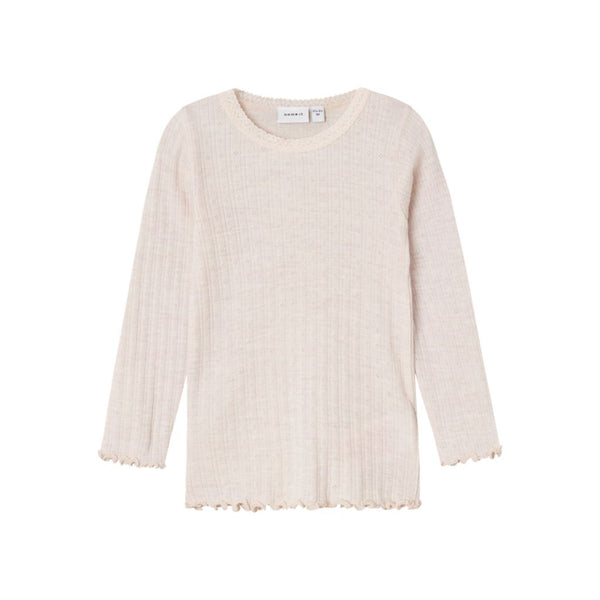 Name it bluse WOSSA Uld/Silke - Lilac Ash-Bluser-Name it-Ollifant.dk