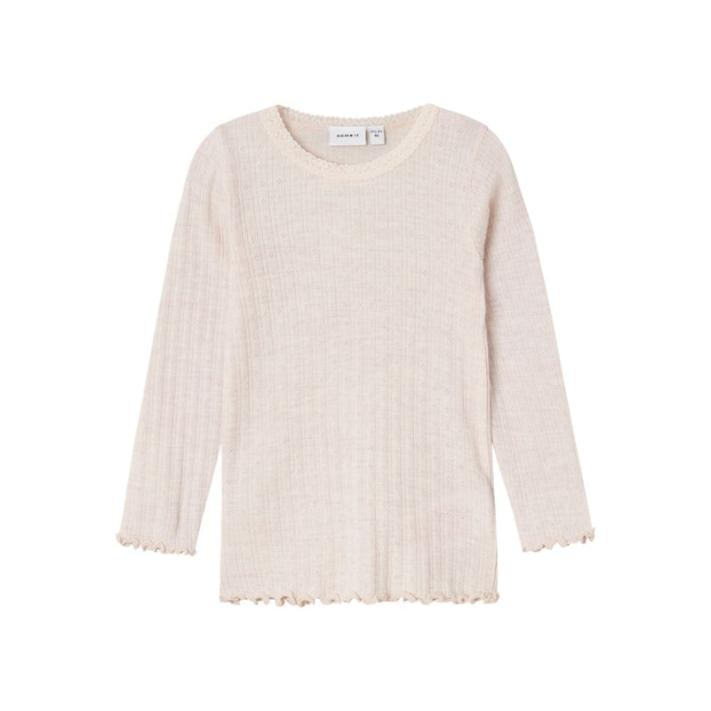 Name it bluse WOSSA Uld/Silke - Lilac Ash-Bluser-Name it-Ollifant.dk