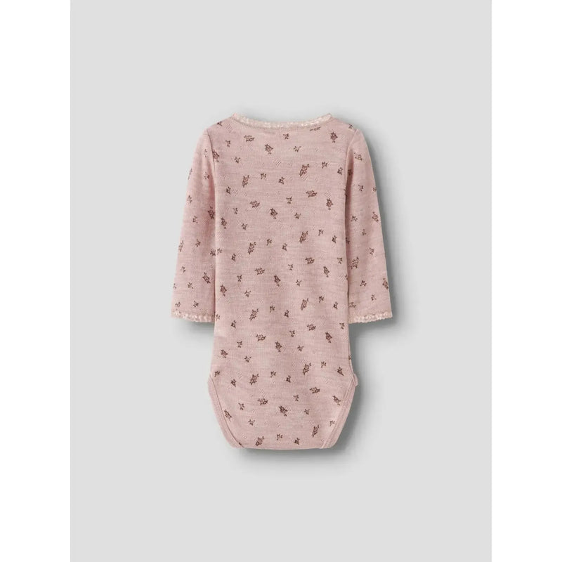 Name it Body WANG ULD NOOS - Grey Small Flowers-body-Name it-Ollifant.dk