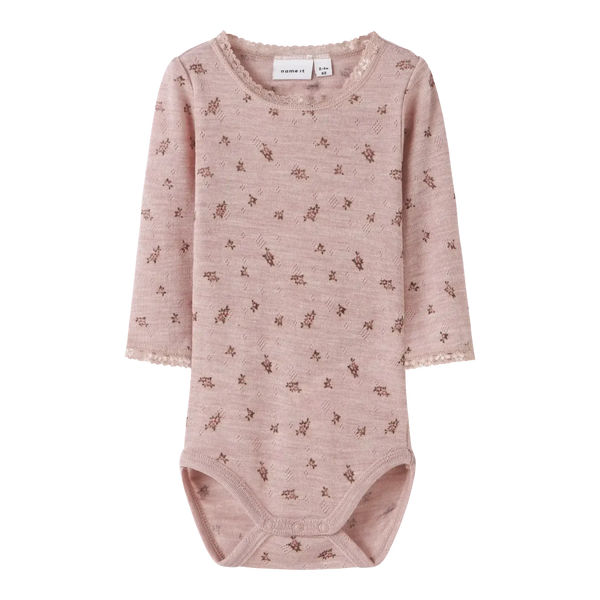 Name it Body WANG ULD NOOS - Grey Small Flowers-body-Name it-Ollifant.dk