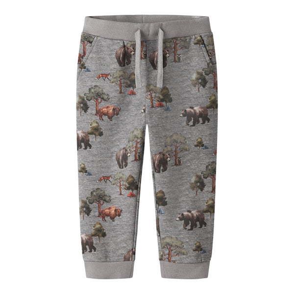 Name it bukser OLIN - Grey Melange-Bukser-Name it-Ollifant.dk