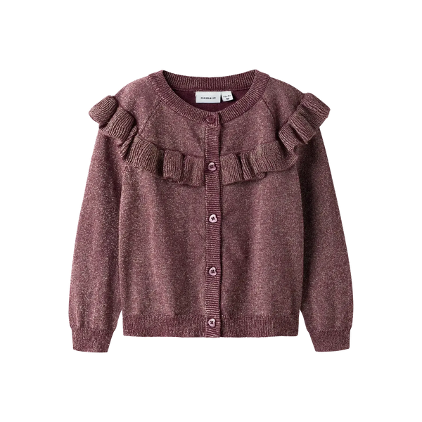 Name it Cardigan REFREJA - Burgundy-Cardigan-Name it-Ollifant.dk