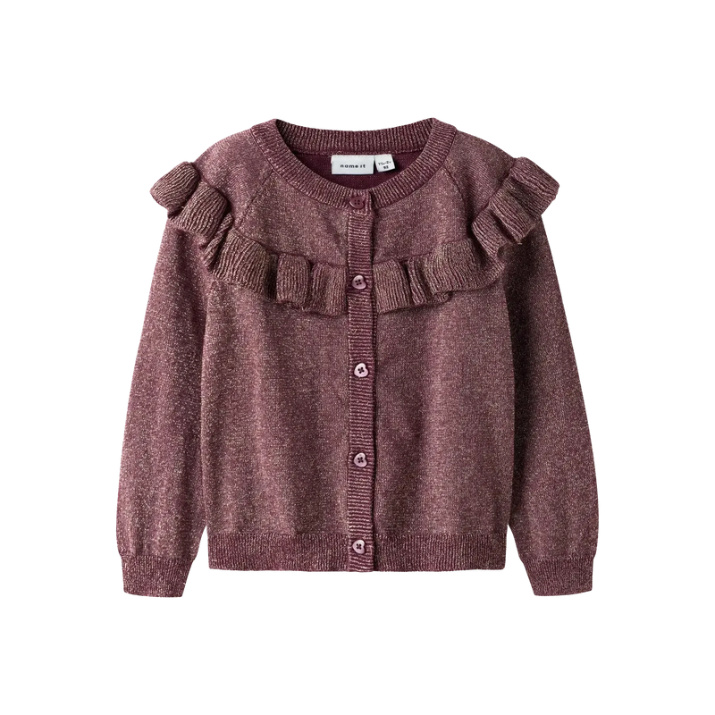 Name it Cardigan REFREJA - Burgundy-Cardigan-Name it-Ollifant.dk