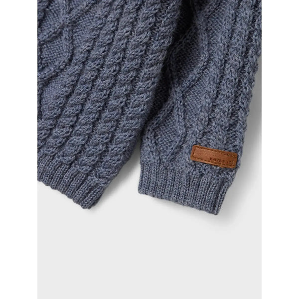 Name it Cardigan WRILLA ULD - Folkstone Grey-Cardigan-Name it-Ollifant.dk