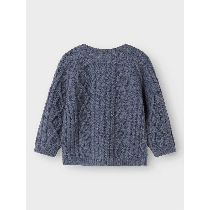 Name it Cardigan WRILLA ULD - Folkstone Grey-Cardigan-Name it-Ollifant.dk