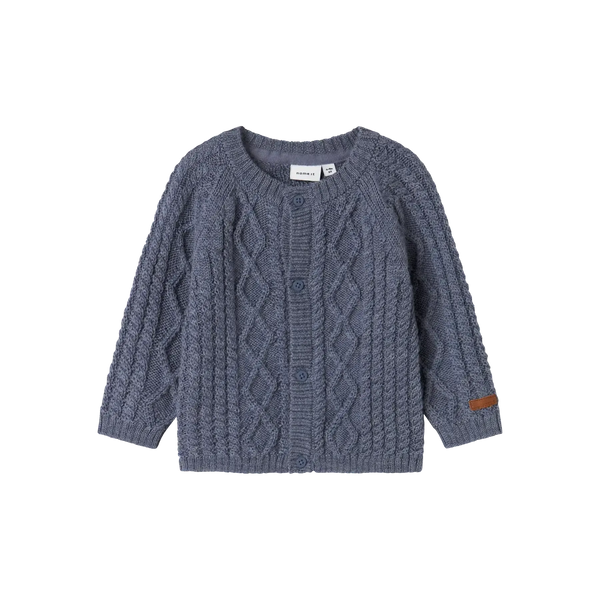 Name it Cardigan WRILLA ULD - Folkstone Grey-Cardigan-Name it-Ollifant.dk