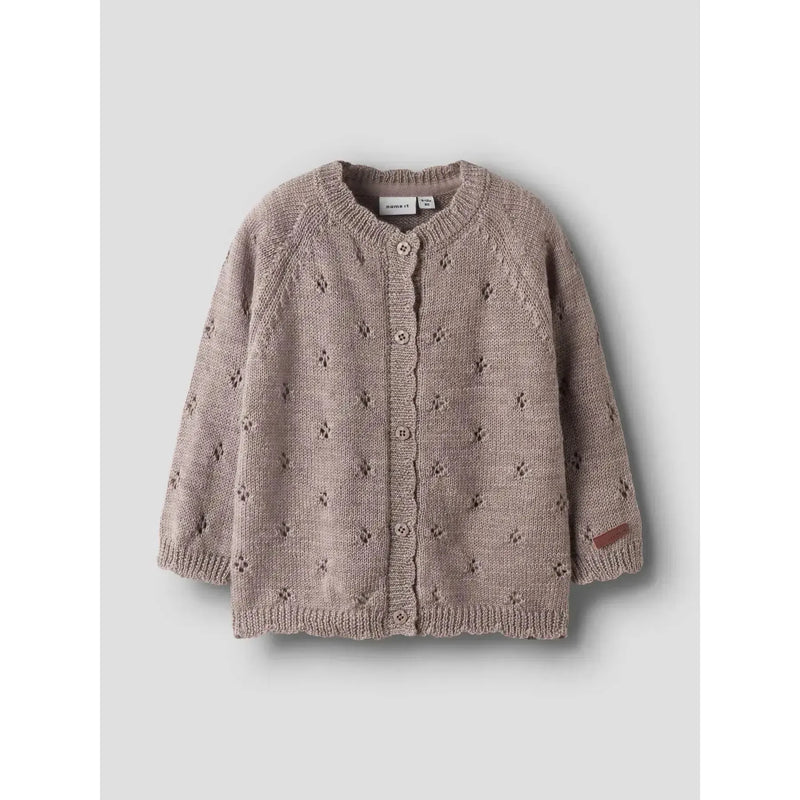Name it Cardigan WRILLA ULD - Shadow Grey-Cardigan-Name it-Ollifant.dk