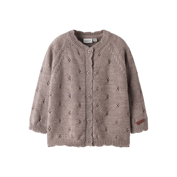 Name it Cardigan WRILLA ULD - Shadow Grey-Cardigan-Name it-Ollifant.dk