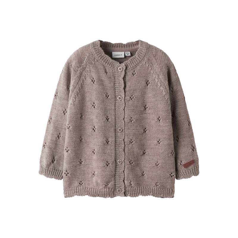 Name it Cardigan WRILLA ULD - Shadow Grey-Cardigan-Name it-Ollifant.dk