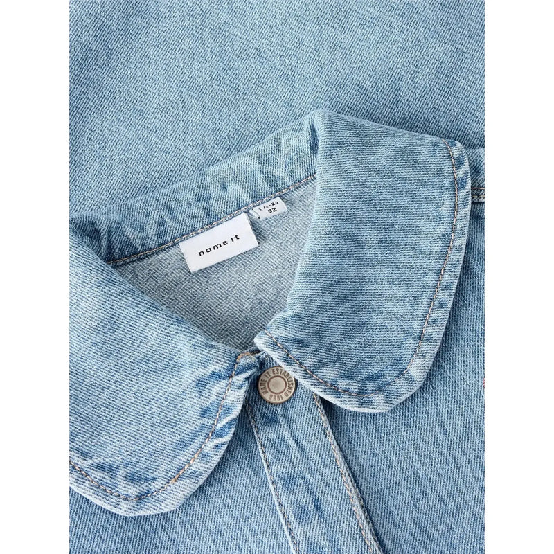 Name it Denim Kjole LILI - Light Blue Denim-Name it-Ollifant.dk