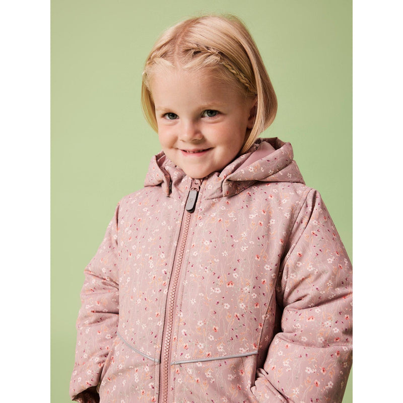 Name it Jakke MAXI - Woodrose flower-jakke-Name it-Ollifant.dk
