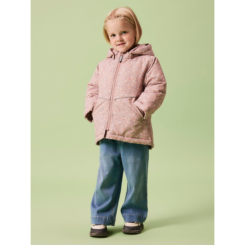 Name it Jakke MAXI - Woodrose flower-jakke-Name it-Ollifant.dk
