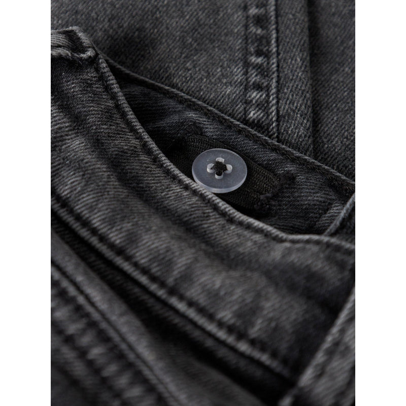 Name it Jeans BELLA MOM - Flower EMB Grey Denim-Bukser-Name it-Ollifant.dk