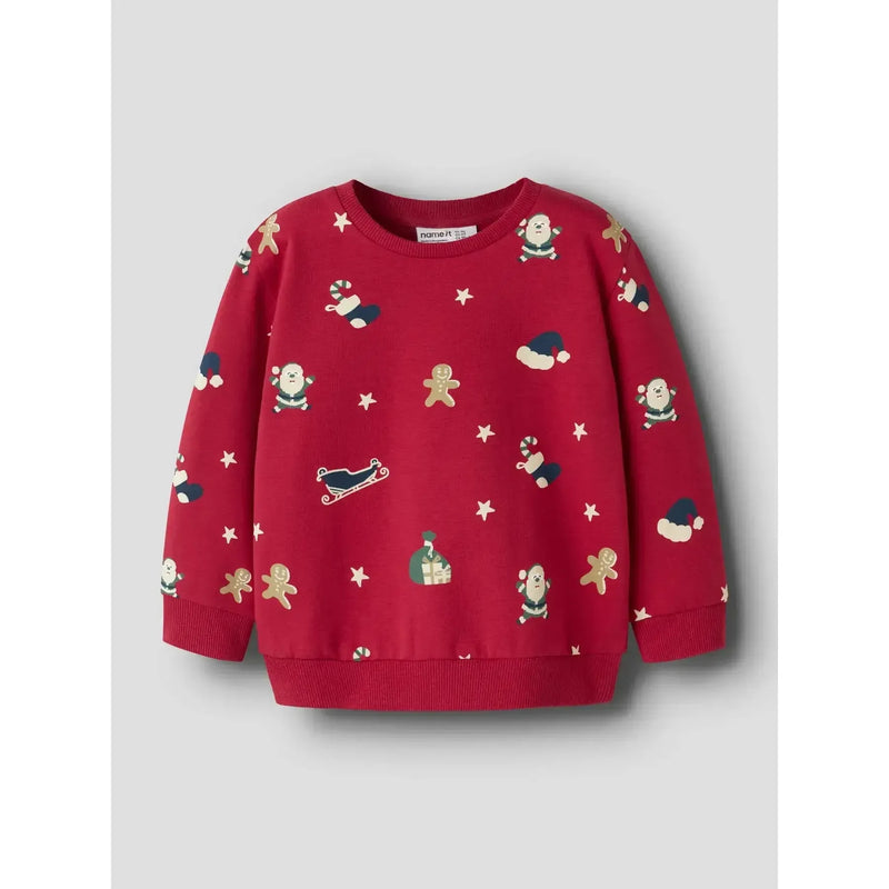 Name it Julebluse ROHOM - Jester Red-Trøje-Name it-Ollifant.dk