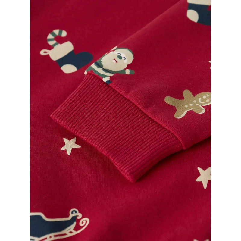 Name it Julebluse ROHOM - Jester Red-Trøje-Name it-Ollifant.dk