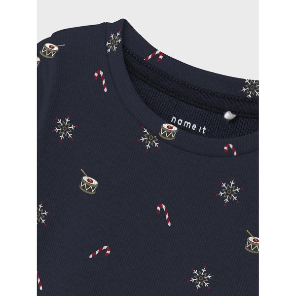Name it Julebluse ROKO - Navy Blazer-bluse-Name it-Ollifant.dk