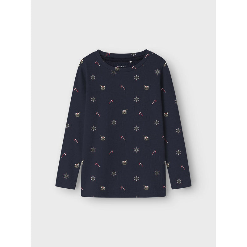 Name it Julebluse ROKO - Navy Blazer-bluse-Name it-Ollifant.dk