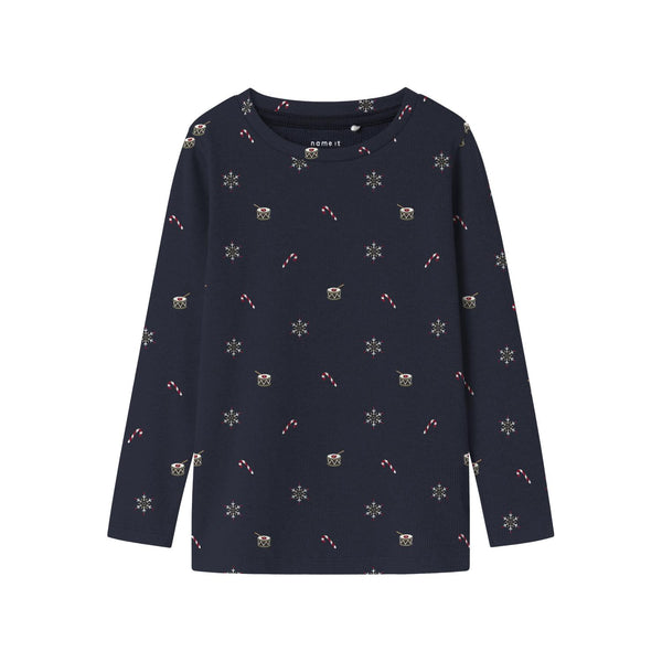 Name it Julebluse ROKO - Navy Blazer-bluse-Name it-Ollifant.dk